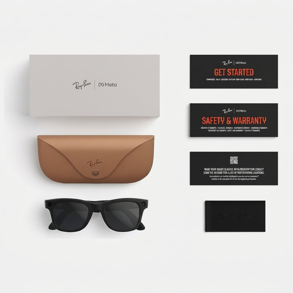 Óculos Inteligente Ray-Ban Meta Wayfarer (Gen 2) Preto Brilhante - Lentes Transitions® | Open Box (Importado do Canadá)